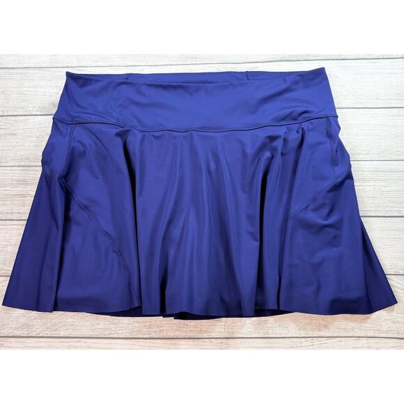 Athleta Dresses & Skirts - Athleta Ace Tennis Skort Navy Blue Sporty Stretch Pockets Size 3X